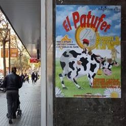 pegada de carteles en terrassa