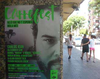 publicidad con carteles A3 en barcelona