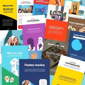 folletos de buzoneo de diferentes tipos