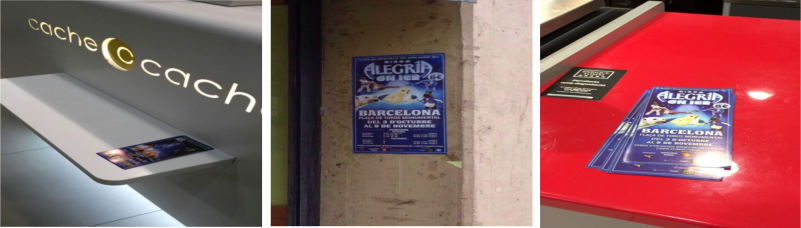 circo alegria publicidad en barcelona