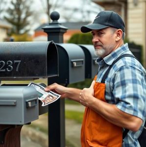 buzoneo en el barrio de Pedralbes de Barcelona