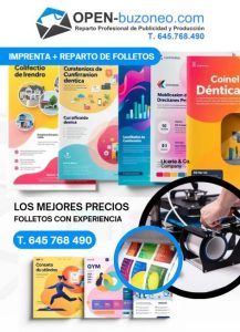 imprenta de folletos de buzoneo
