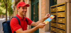 reparto de folletos en la ciudad de Barcelona