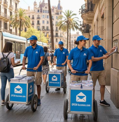 reparto de folletos en barcelona buzoneo