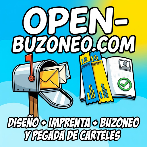 Buzoneo en España y pegada de carteles + reparto de publicidad