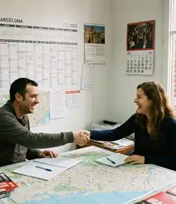 empresarios haciendo un trato empresarial